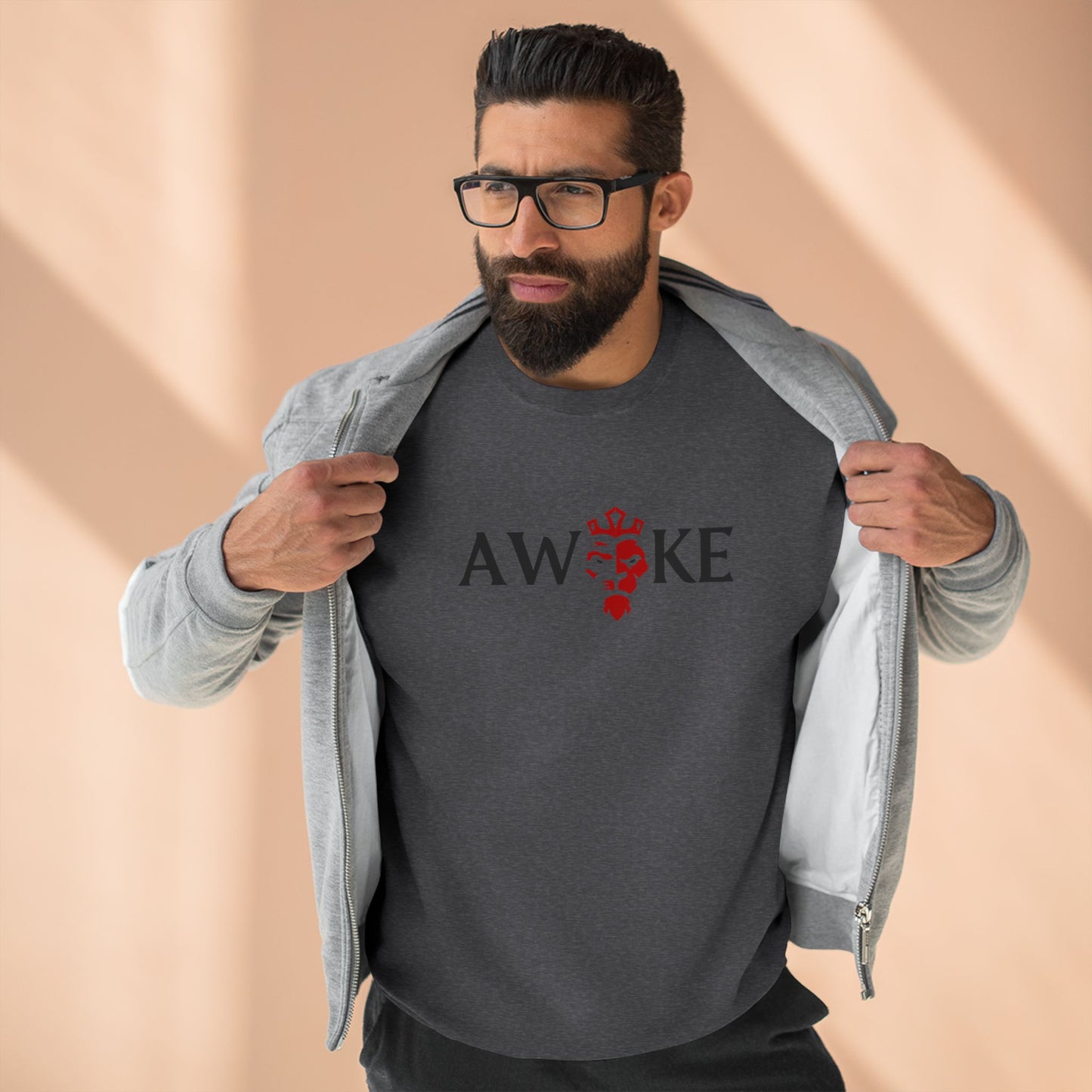 Awake Unisex Crewneck Sweatshirt - Cozy Gift, Casual Wear, Fall Style, Motivational Gift, Relaxed Fit