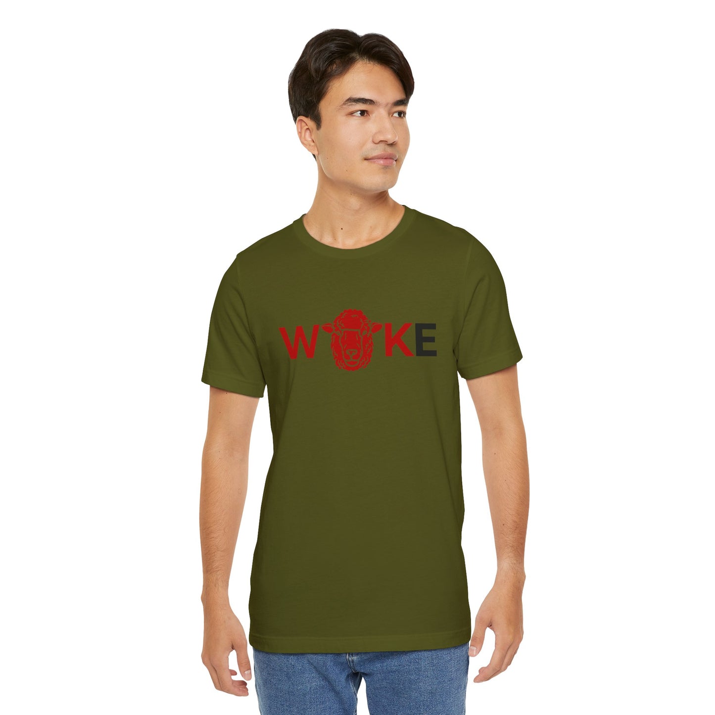 Woke Lion Unisex Tee, Empowerment Shirt, Casual Wear, Gift for Activists, Statement Clothing, Trendy Graphic Tee