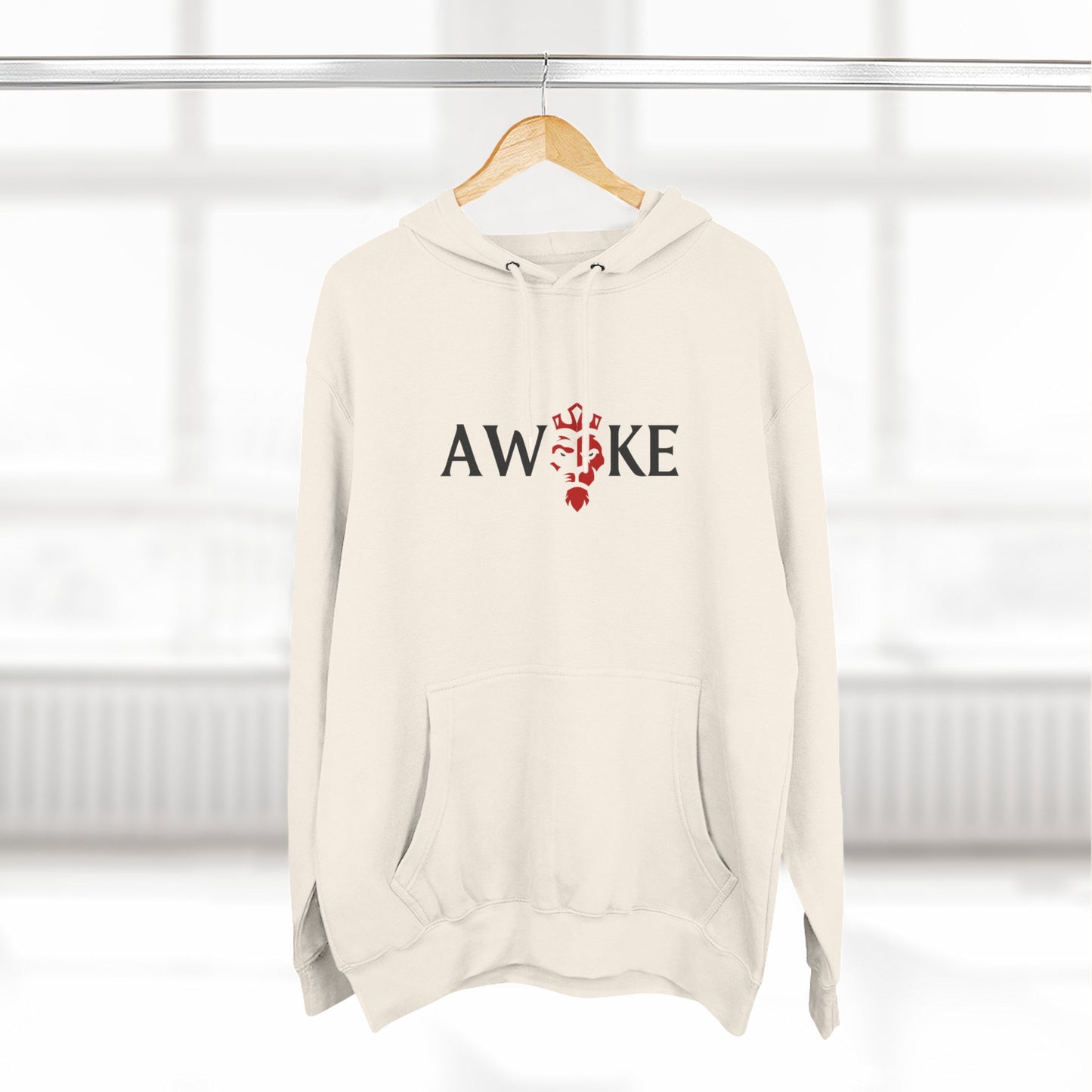 AWOKE Three-Panel Fleece Hoodie - Cozy Uni-Sex Style, Perfect for Chill Days, Gifts for Him/Her, Casual Wear, Oversized Comfort
