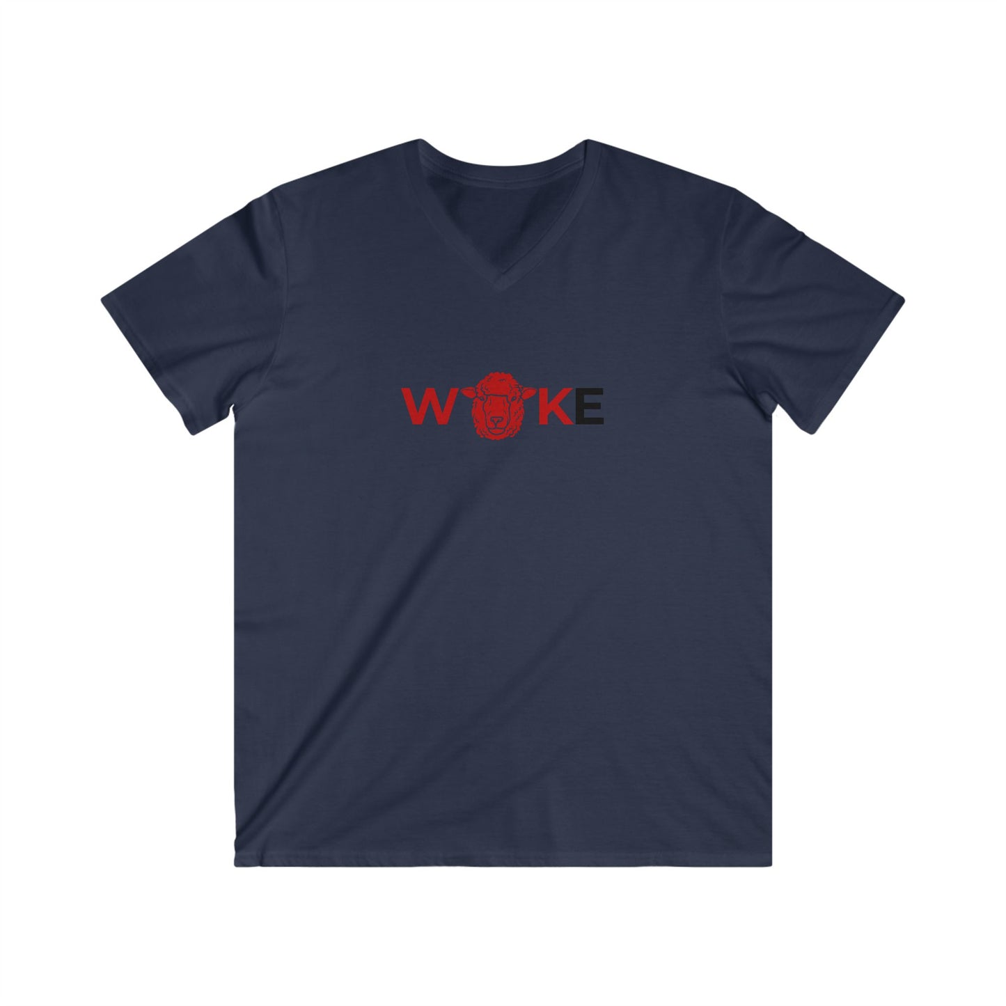 Men's WOKE V-Neck Tee - Statement Shirt, Casual Wear, Gift for Activists, Graphic T-shirt, Summer Outfit