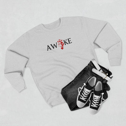 Awake Unisex Crewneck Sweatshirt - Cozy Gift, Casual Wear, Fall Style, Motivational Gift, Relaxed Fit