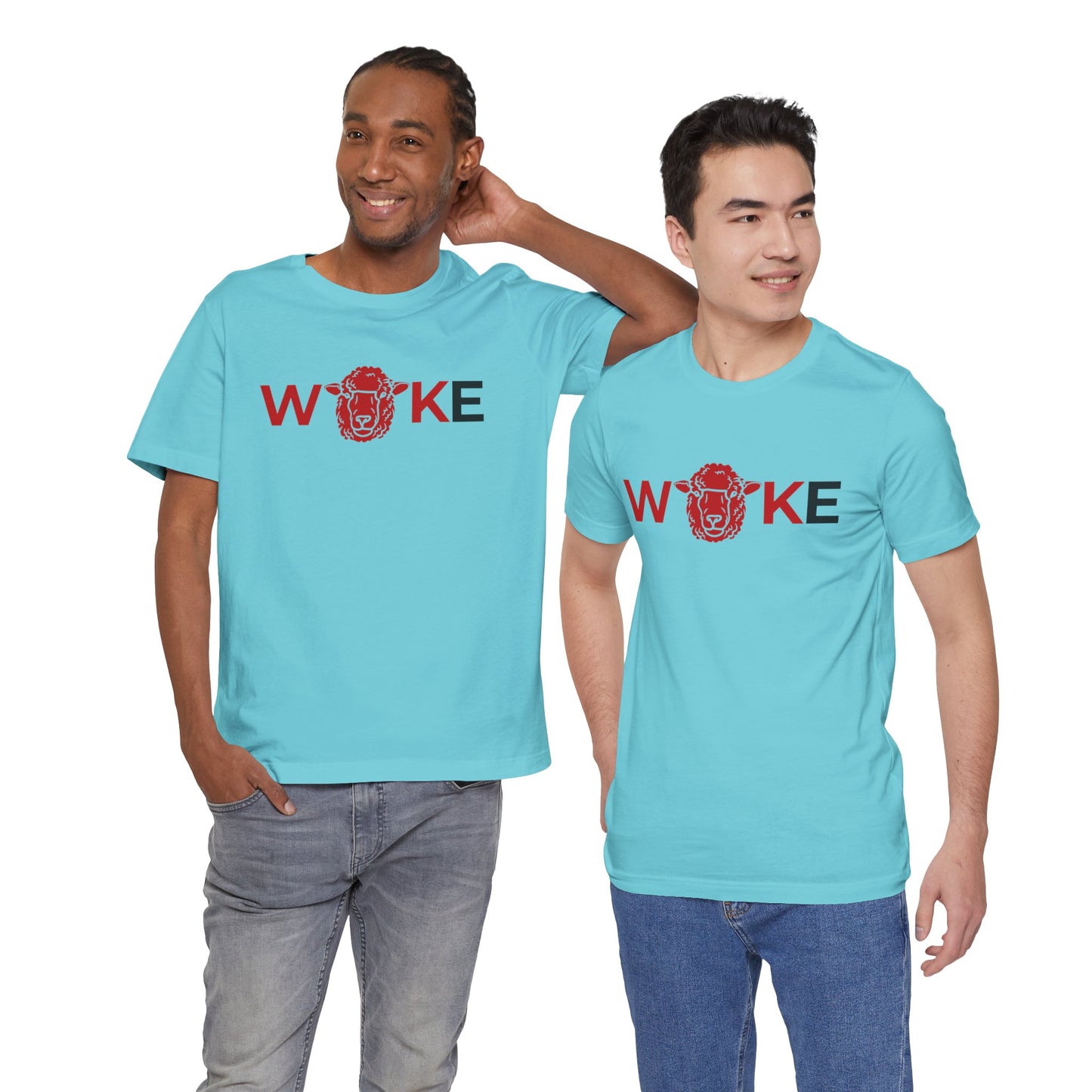Woke Lion Unisex Tee, Empowerment Shirt, Casual Wear, Gift for Activists, Statement Clothing, Trendy Graphic Tee