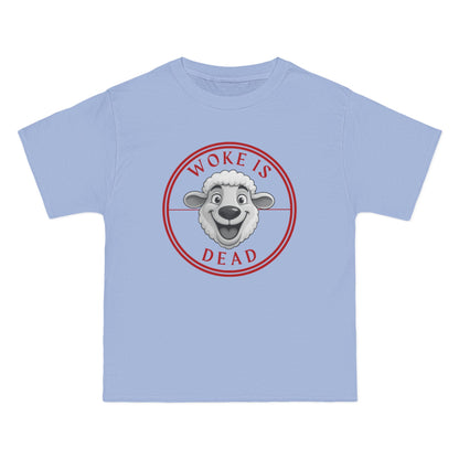 Woke Is Dead Short-Sleeve T-Shirt, Statement Tee, Casual Wear, Gift for Friends, Trendy Outfit, Humorous Shirt