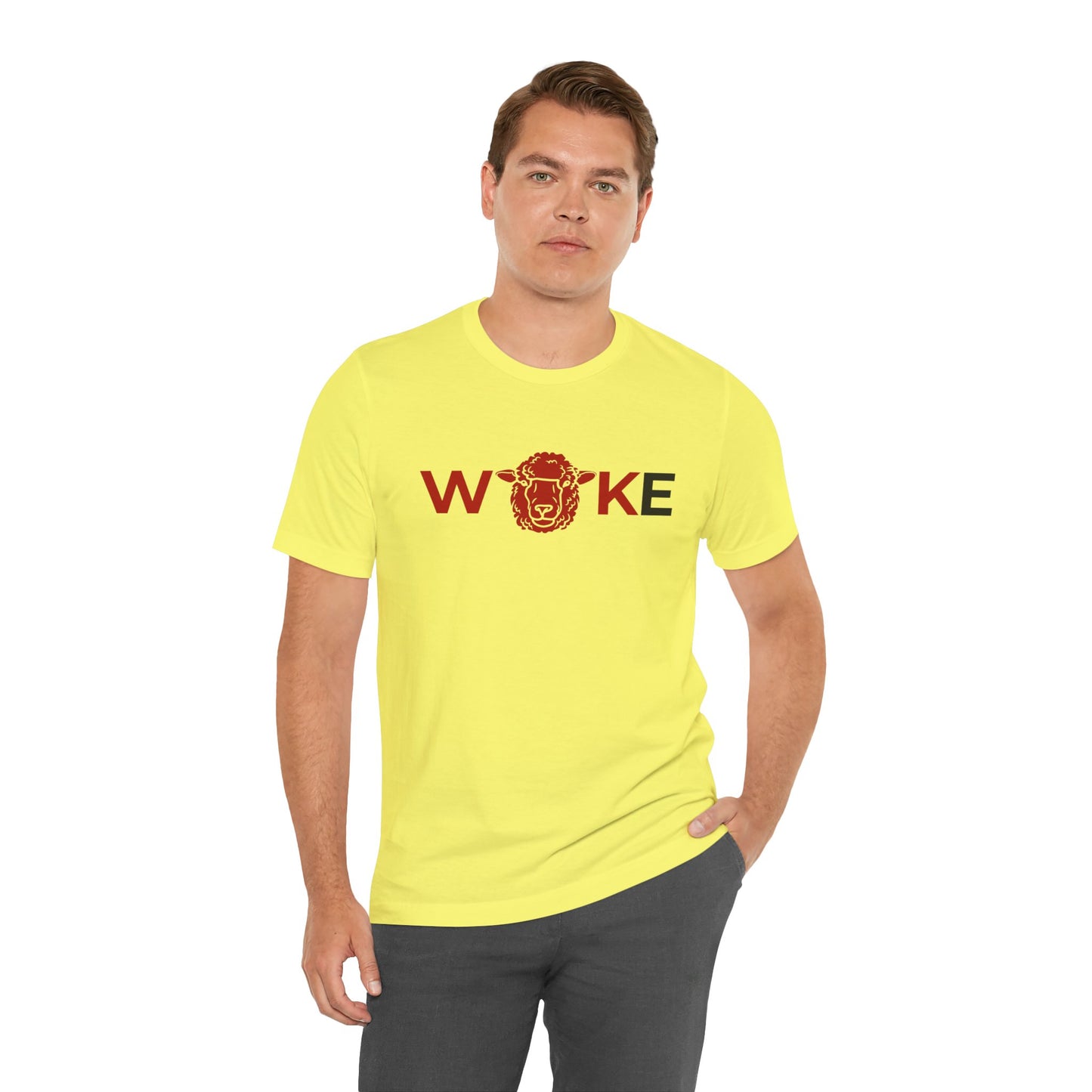 Woke Lion Unisex Tee, Empowerment Shirt, Casual Wear, Gift for Activists, Statement Clothing, Trendy Graphic Tee