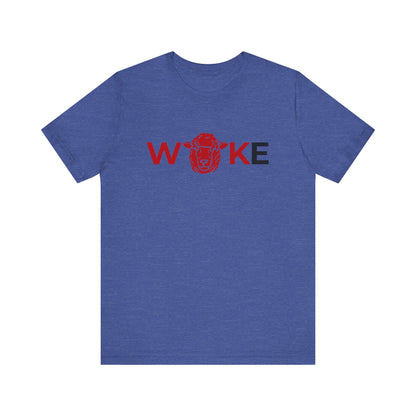 Woke Lion Unisex Tee, Empowerment Shirt, Casual Wear, Gift for Activists, Statement Clothing, Trendy Graphic Tee