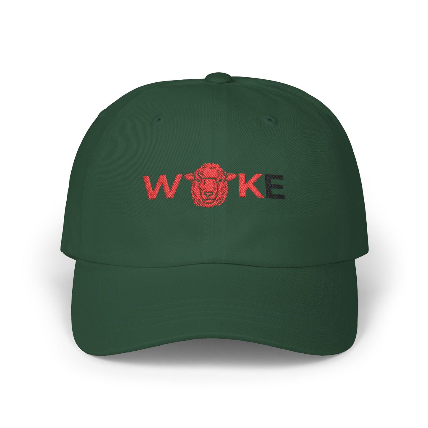 WOKE Classic Dad Cap, Trendy White Baseball Hat, Casual Everyday Wear, Gift for Dads, Fashionable Accessories for Men, Summer Essential