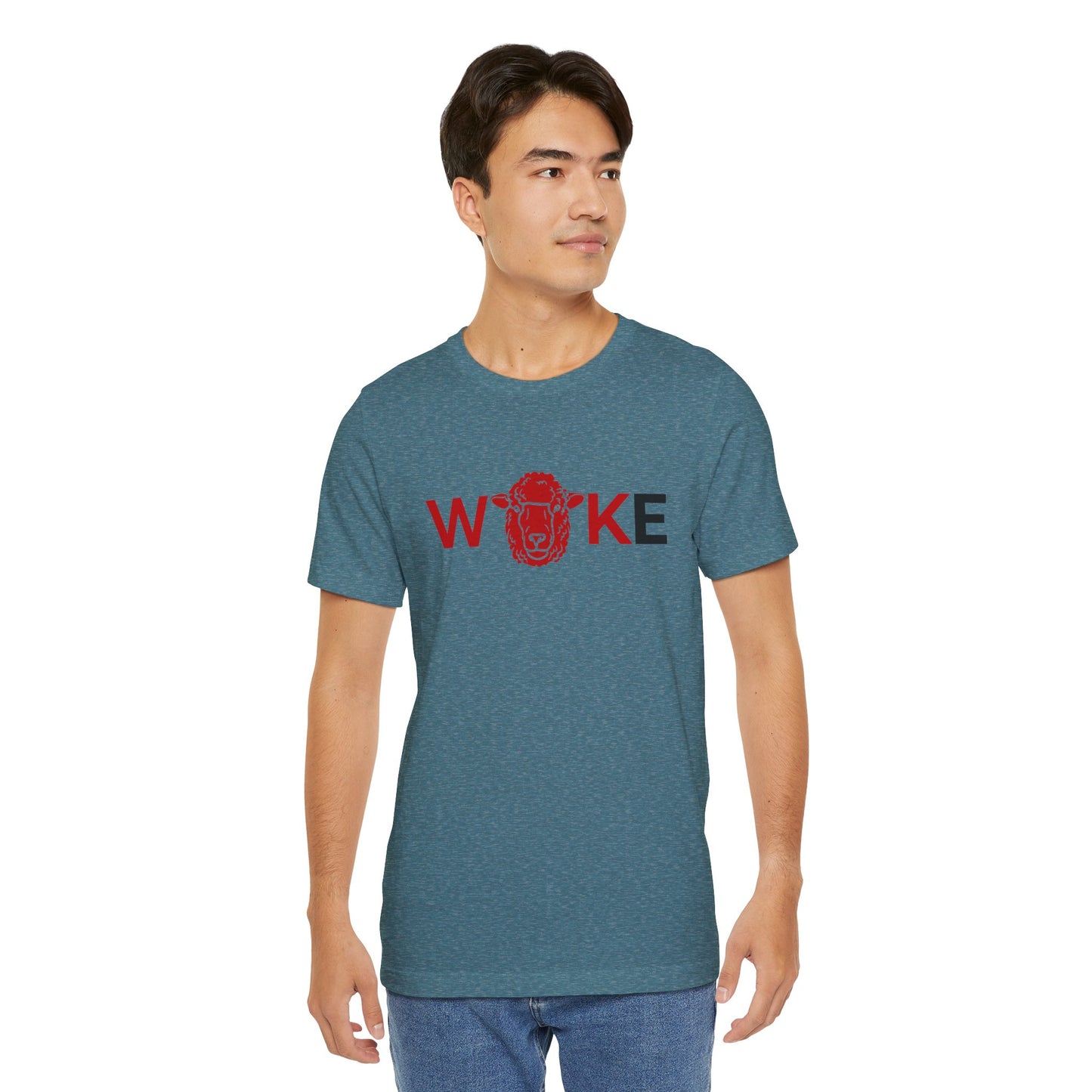 Woke Lion Unisex Tee, Empowerment Shirt, Casual Wear, Gift for Activists, Statement Clothing, Trendy Graphic Tee