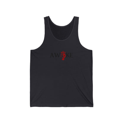 Awoke Unisex Jersey Tank - Casual Summer Style, Perfect for Festivals, Relaxed Wear, Gift for Dreamers, Motivational Apparel