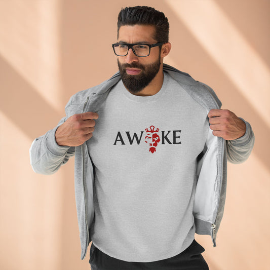 Awake Unisex Crewneck Sweatshirt - Cozy Gift, Casual Wear, Fall Style, Motivational Gift, Relaxed Fit