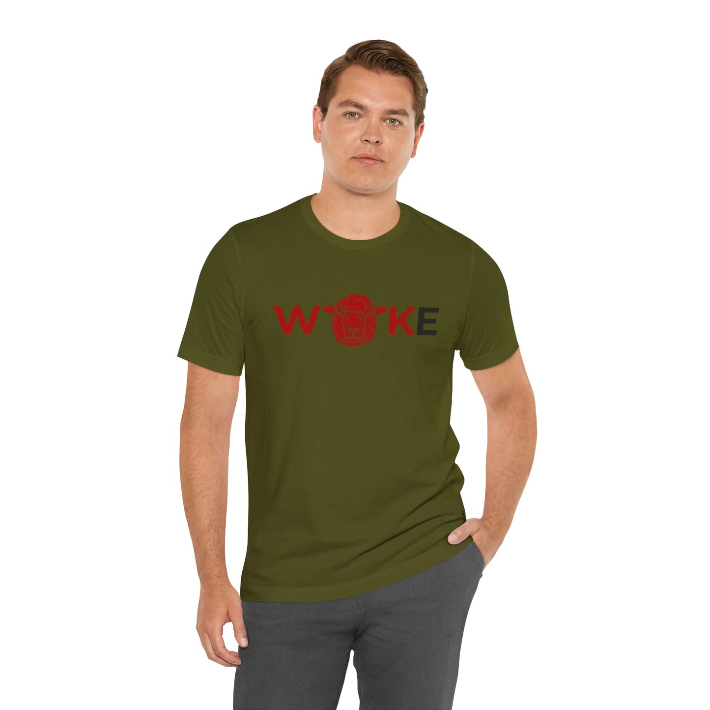 Woke Lion Unisex Tee, Empowerment Shirt, Casual Wear, Gift for Activists, Statement Clothing, Trendy Graphic Tee