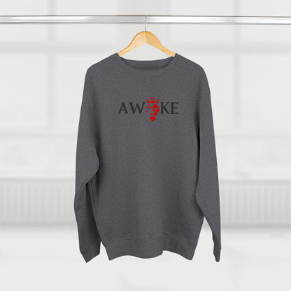 Awake Unisex Crewneck Sweatshirt - Cozy Gift, Casual Wear, Fall Style, Motivational Gift, Relaxed Fit