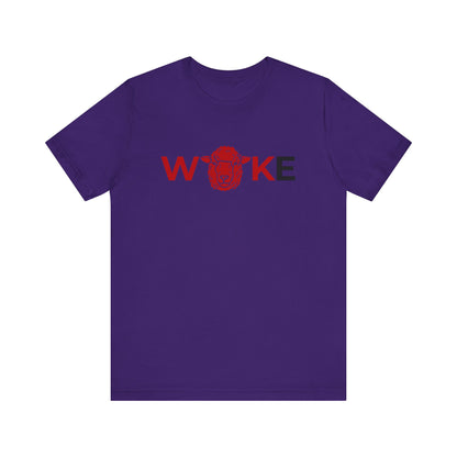 Woke Lion Unisex Tee, Empowerment Shirt, Casual Wear, Gift for Activists, Statement Clothing, Trendy Graphic Tee