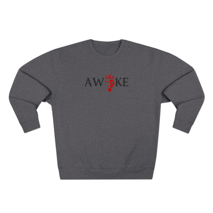 Awake Unisex Crewneck Sweatshirt - Cozy Gift, Casual Wear, Fall Style, Motivational Gift, Relaxed Fit