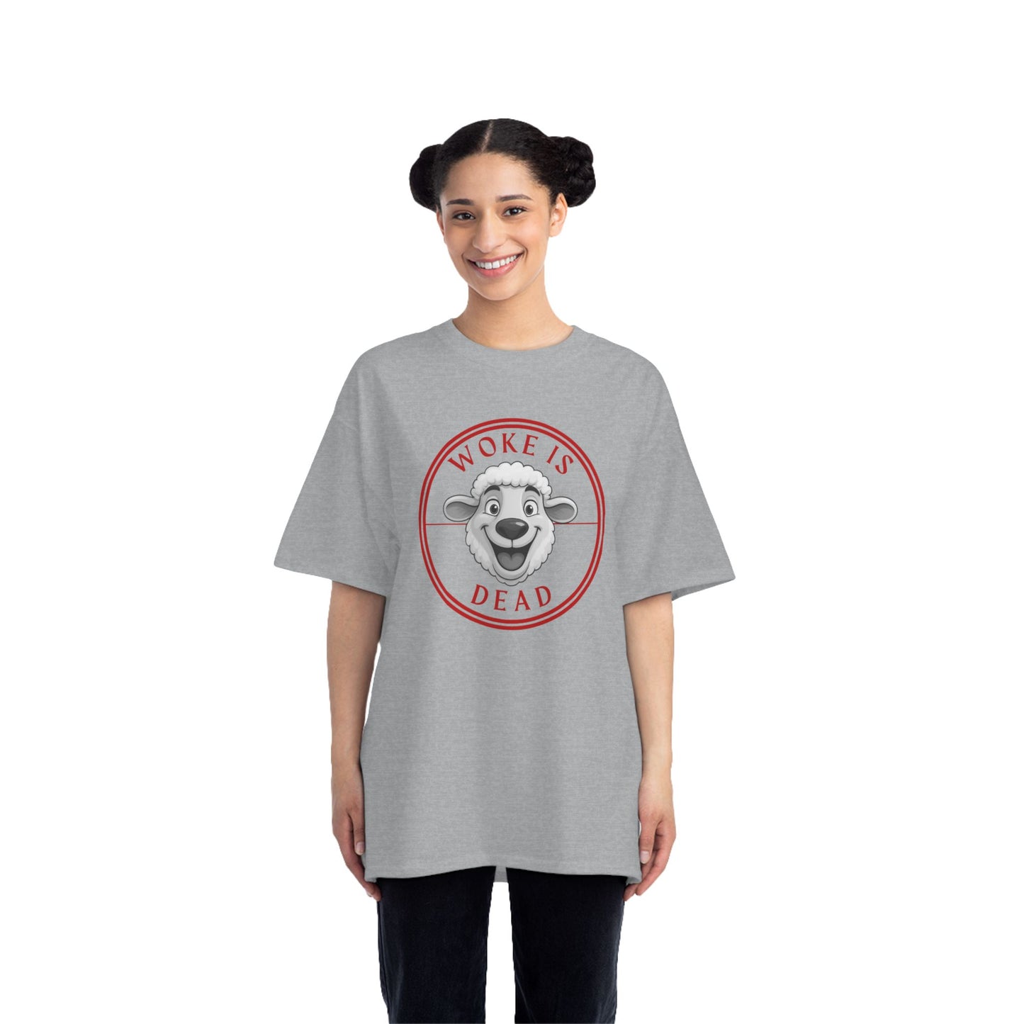 Woke Is Dead Short-Sleeve T-Shirt, Statement Tee, Casual Wear, Gift for Friends, Trendy Outfit, Humorous Shirt