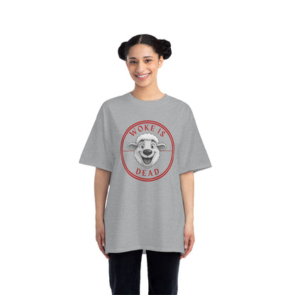 Woke Is Dead Short-Sleeve T-Shirt, Statement Tee, Casual Wear, Gift for Friends, Trendy Outfit, Humorous Shirt