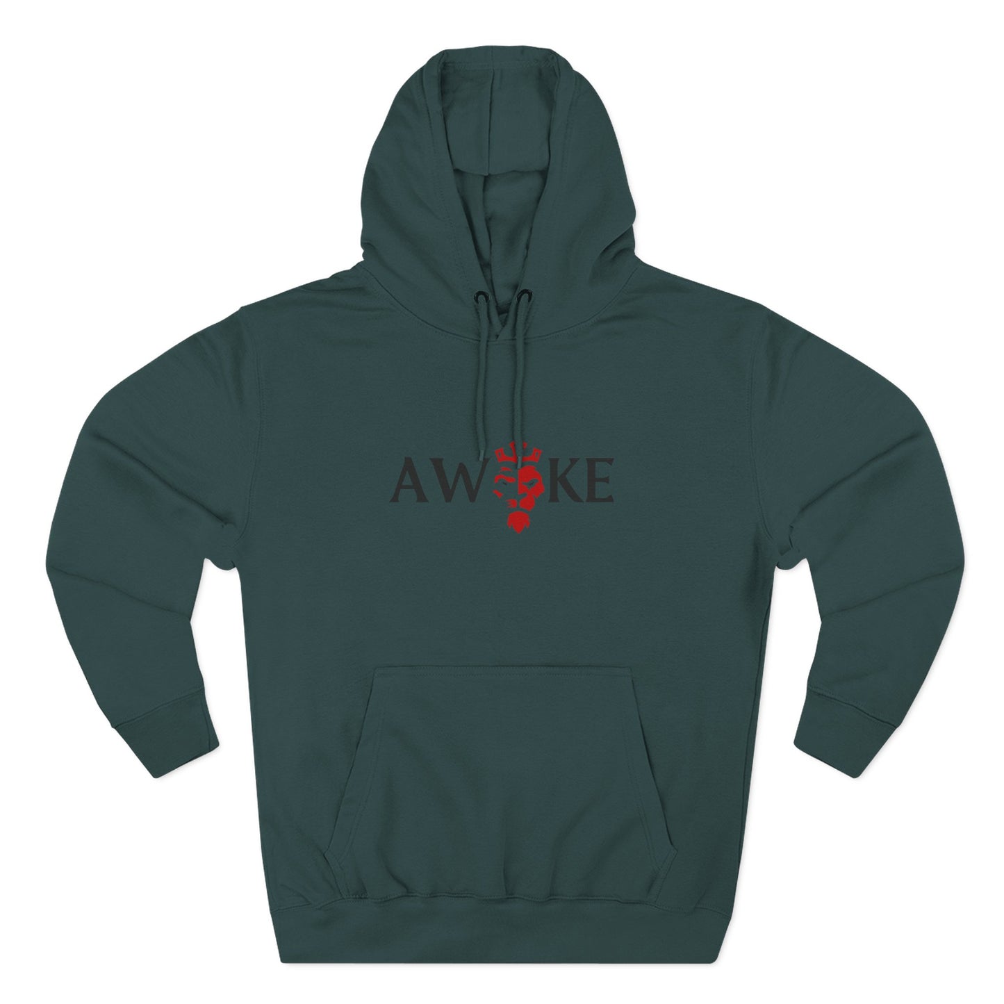 AWOKE Three-Panel Fleece Hoodie - Cozy Uni-Sex Style, Perfect for Chill Days, Gifts for Him/Her, Casual Wear, Oversized Comfort