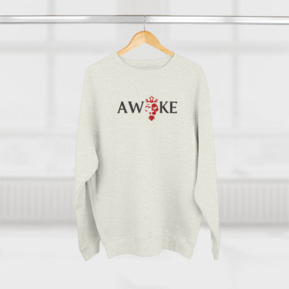 Awake Unisex Crewneck Sweatshirt - Cozy Gift, Casual Wear, Fall Style, Motivational Gift, Relaxed Fit