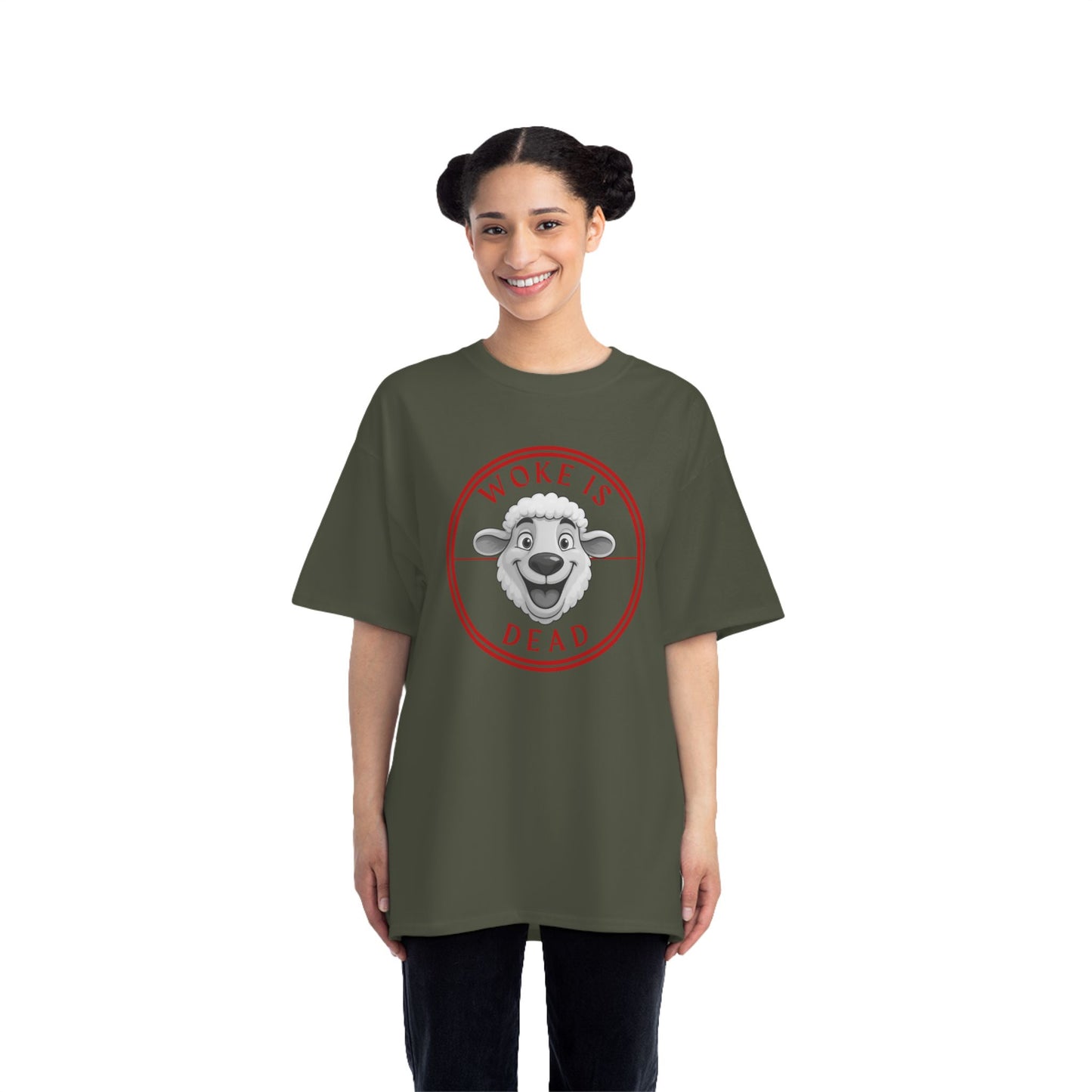 Woke Is Dead Short-Sleeve T-Shirt, Statement Tee, Casual Wear, Gift for Friends, Trendy Outfit, Humorous Shirt