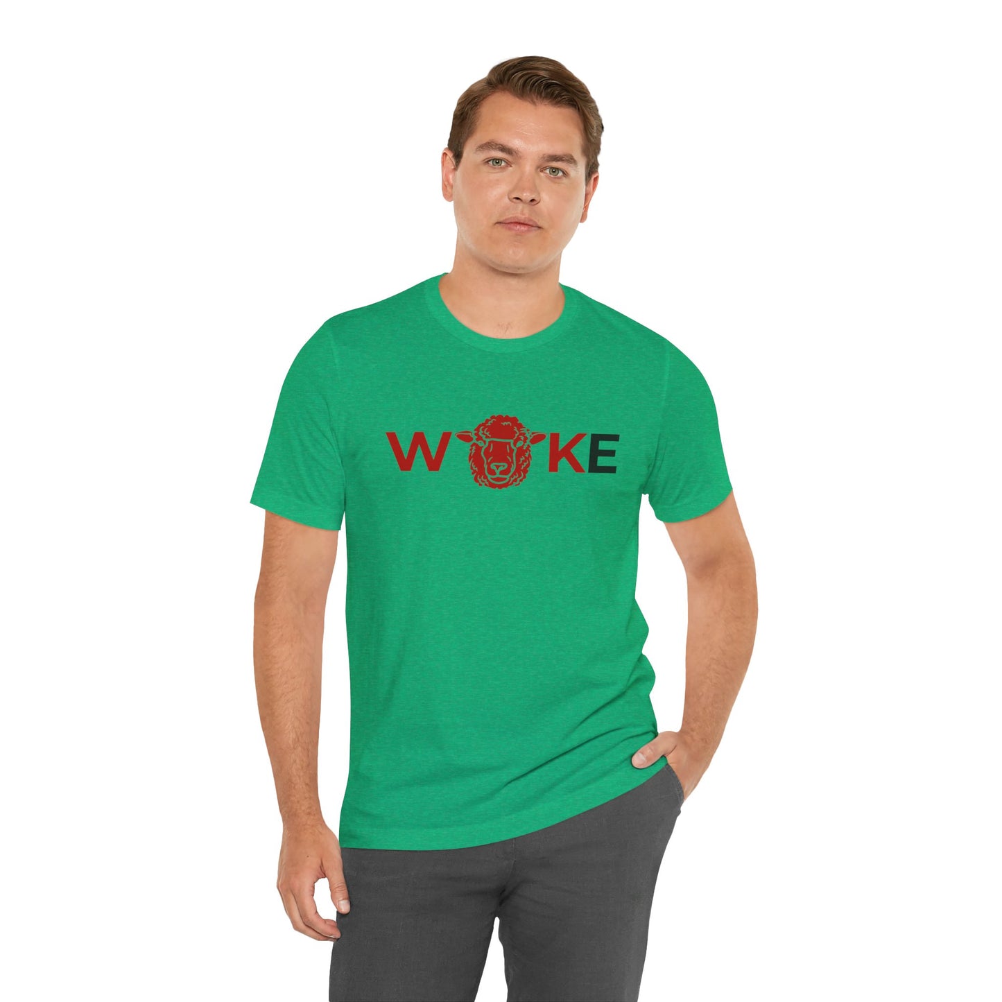 Woke Lion Unisex Tee, Empowerment Shirt, Casual Wear, Gift for Activists, Statement Clothing, Trendy Graphic Tee