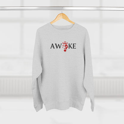 Awake Unisex Crewneck Sweatshirt - Cozy Gift, Casual Wear, Fall Style, Motivational Gift, Relaxed Fit