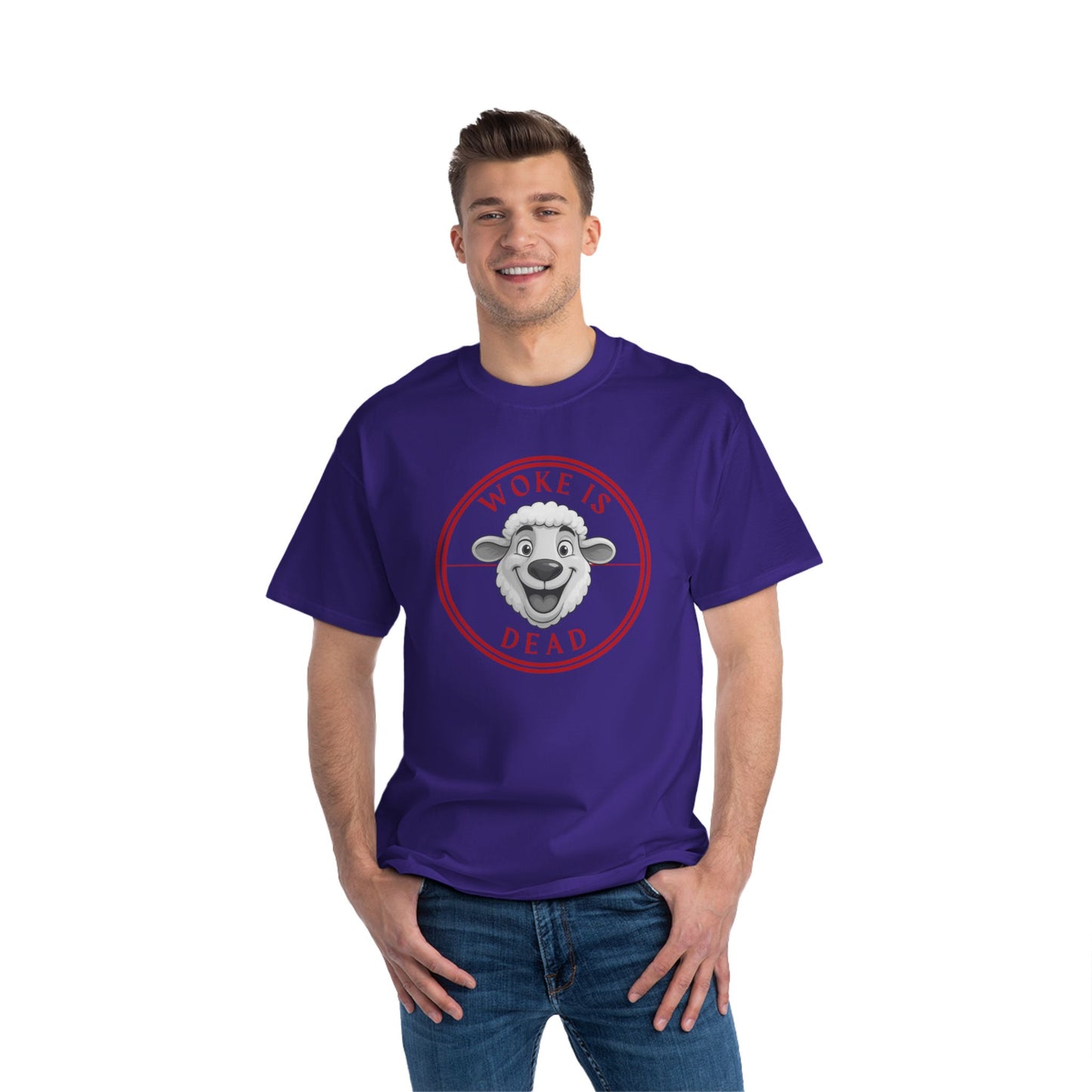 Woke Is Dead Short-Sleeve T-Shirt, Statement Tee, Casual Wear, Gift for Friends, Trendy Outfit, Humorous Shirt