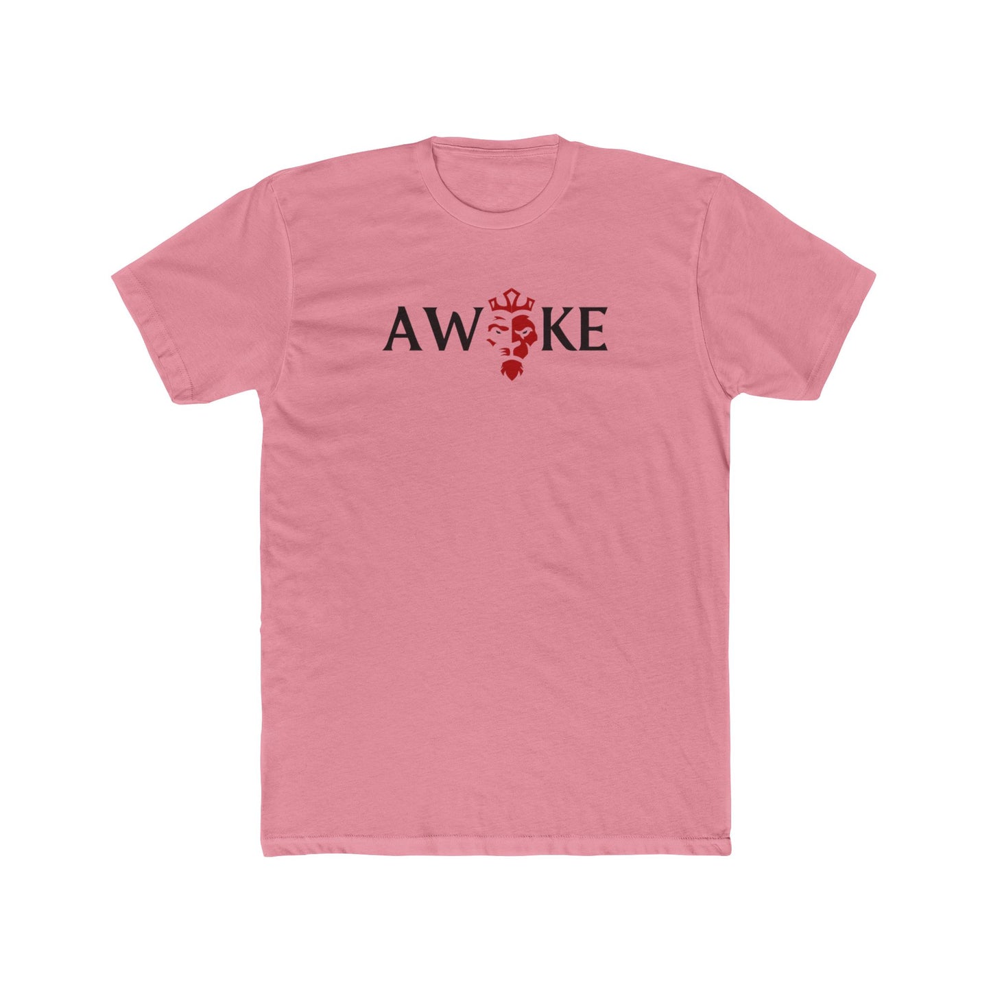 Red King Crown AWAKE Unisex Cotton Crew Tee, Casual Shirt, Graphic Tee, Gift for Him/Her, Mens/Womens T-shirt, Everyday Wear