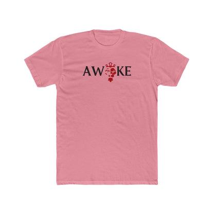 Red King Crown AWAKE Unisex Cotton Crew Tee, Casual Shirt, Graphic Tee, Gift for Him/Her, Mens/Womens T-shirt, Everyday Wear