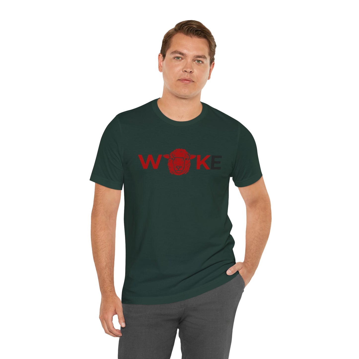 Woke Lion Unisex Tee, Empowerment Shirt, Casual Wear, Gift for Activists, Statement Clothing, Trendy Graphic Tee