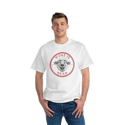 Woke Is Dead Short-Sleeve T-Shirt, Statement Tee, Casual Wear, Gift for Friends, Trendy Outfit, Humorous Shirt