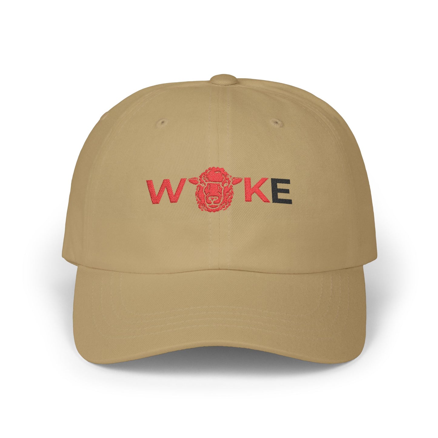 WOKE Classic Dad Cap, Trendy White Baseball Hat, Casual Everyday Wear, Gift for Dads, Fashionable Accessories for Men, Summer Essential