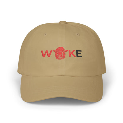 WOKE Classic Dad Cap, Trendy White Baseball Hat, Casual Everyday Wear, Gift for Dads, Fashionable Accessories for Men, Summer Essential
