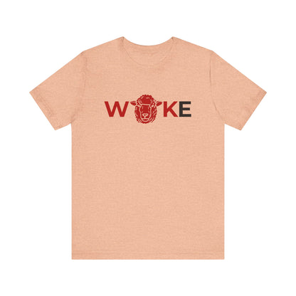 Woke Lion Unisex Tee, Empowerment Shirt, Casual Wear, Gift for Activists, Statement Clothing, Trendy Graphic Tee